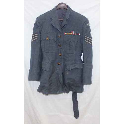 1449P - Qty of assorted RAF related uniform to inc a Corporal battle dress blouse named to 4197288 Wentworth... 