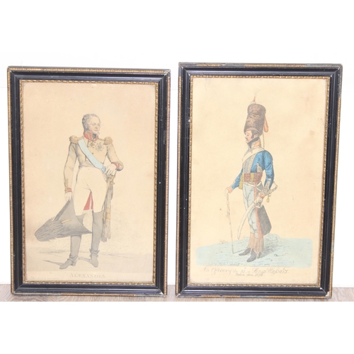 358 - After Denis Dighton (1792-1827) 2 antique prints entitled 