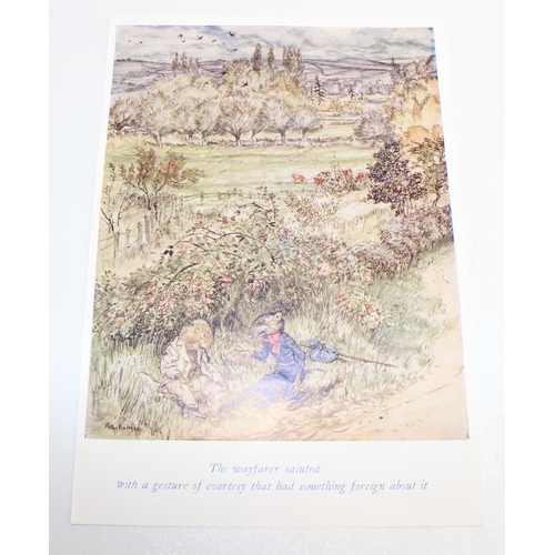 502 - Qty of assorted vintage Arthur Rackham prints, likely book plates, 21 in total, the largest approx 2... 