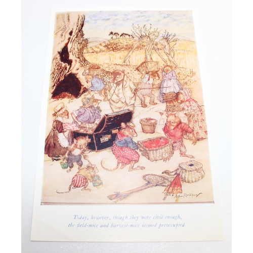 502 - Qty of assorted vintage Arthur Rackham prints, likely book plates, 21 in total, the largest approx 2... 