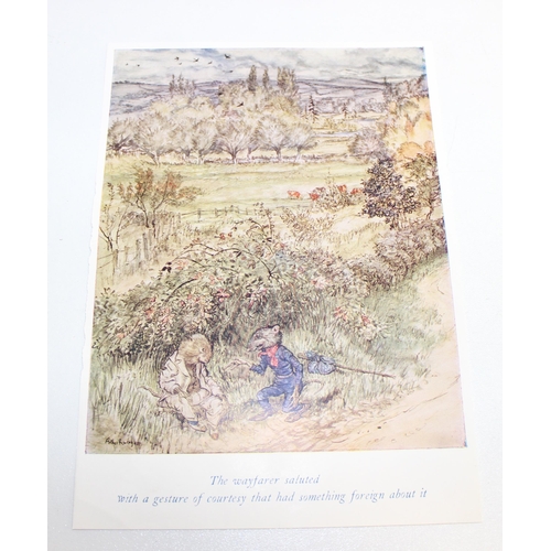 502 - Qty of assorted vintage Arthur Rackham prints, likely book plates, 21 in total, the largest approx 2... 