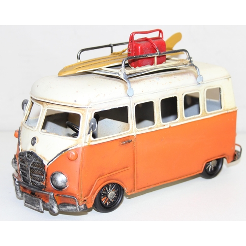 604 - Qty of assorted Volkswagen and VW Camper related collectables to inc many boxed diecast vehicles, to... 