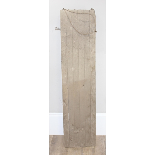 176 - An unusual large vintage bentwood sled or sledge, possibly Ash construction, approx 189cm long x 46c... 