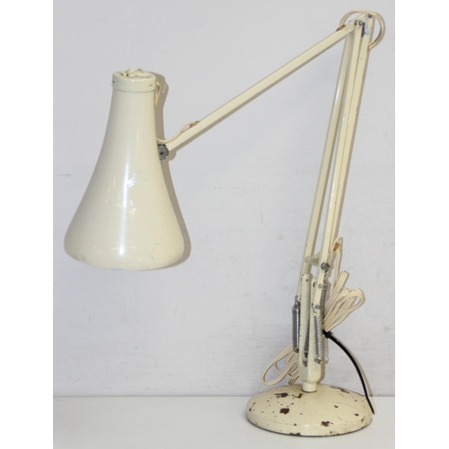 237 - Vintage Herbert Terry Anglepoise Apex 90 desk lamp in cream