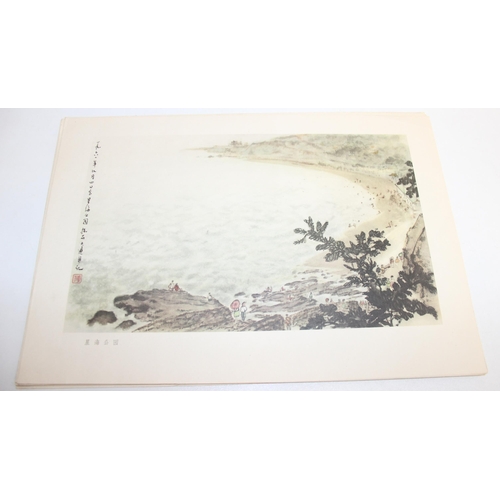 521 - After Fu Baoshi (Chinese 1904-1965), a folio of prints entitled North Eastern Sketches, 22 prints in... 