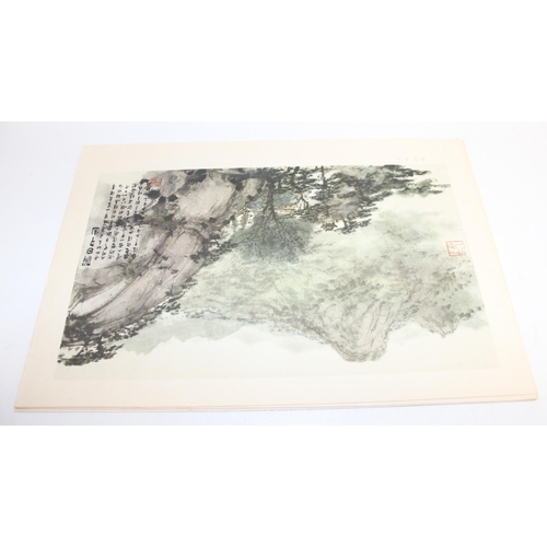 521 - After Fu Baoshi (Chinese 1904-1965), a folio of prints entitled North Eastern Sketches, 22 prints in... 