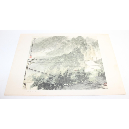 521 - After Fu Baoshi (Chinese 1904-1965), a folio of prints entitled North Eastern Sketches, 22 prints in... 