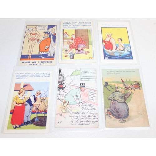 524 - Qty of antique and later postcards, many with stamp marks