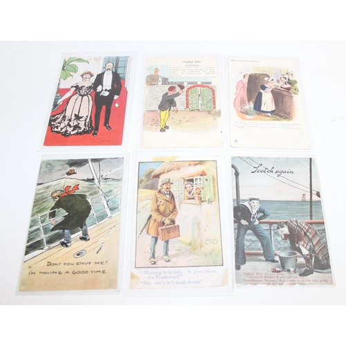 524 - Qty of antique and later postcards, many with stamp marks