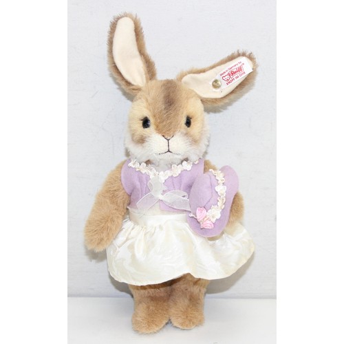 611 - Limited edition (No. 448/1500) Steiff 'Rabbit Valentina' stuffed toy in original box, with certifica... 