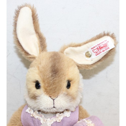 611 - Limited edition (No. 448/1500) Steiff 'Rabbit Valentina' stuffed toy in original box, with certifica... 