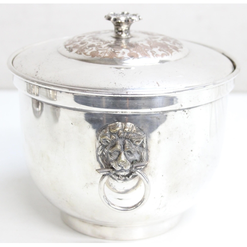 1035 - Qty of good quality silver-plated items, to incl Mappin & Webb, with cane-handled coffee and hot wat... 