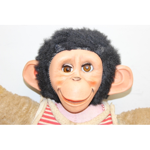 620 - Vintage Chad Valley stuffed Jacko The Monkey toy of Woolworths, approx 60cm