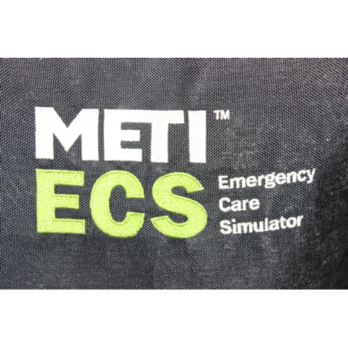 706 - Meti ECS Emergency Care Simulator CPR mannequin, in original carry case