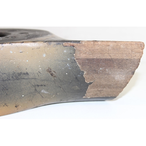 1356 - c.WW2 period painted laminated wood propeller hub, dated May 1939 and marked Gypsy III & Major U, ap... 