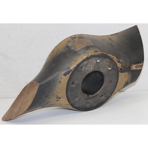 1356 - c.WW2 period painted laminated wood propeller hub, dated May 1939 and marked Gypsy III & Major U, ap... 