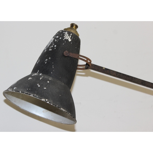 244 - A vintage black painted Anglepoise 1227 desk lamp, no electrical fittings