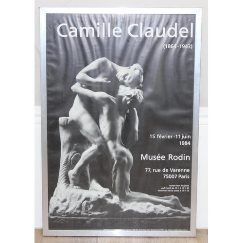 388 - French black and white Camille Claudel Rodin Museum poster, dated 1984, and a photographic print of ... 