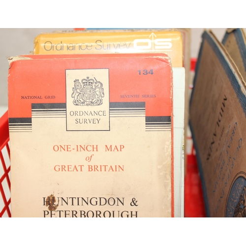 528 - Large qty of vintage and later Ordnance Survey maps