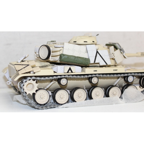 623 - Vintage Minichamps M60A1 W/ERA Kuwait City 1991, 1:35 scale model tank in original box