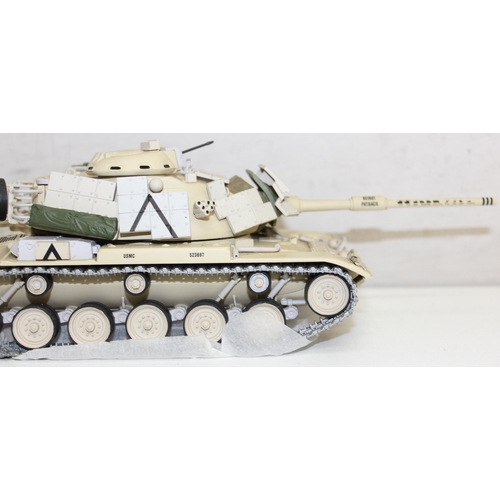 623 - Vintage Minichamps M60A1 W/ERA Kuwait City 1991, 1:35 scale model tank in original box