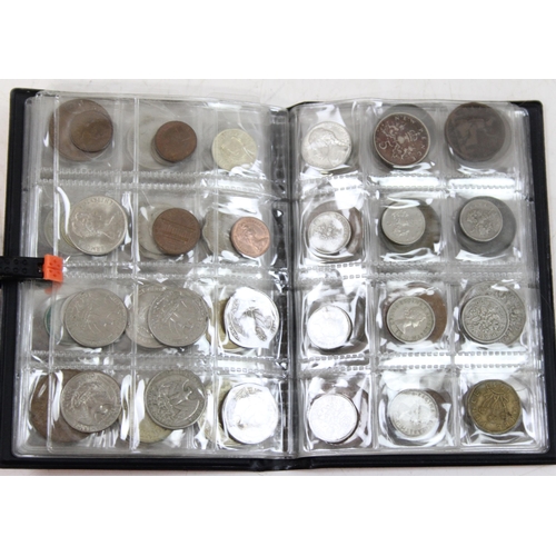 1212 - A qty of assorted named mixed antique and later world coins in sleeves and box, with an associated a... 