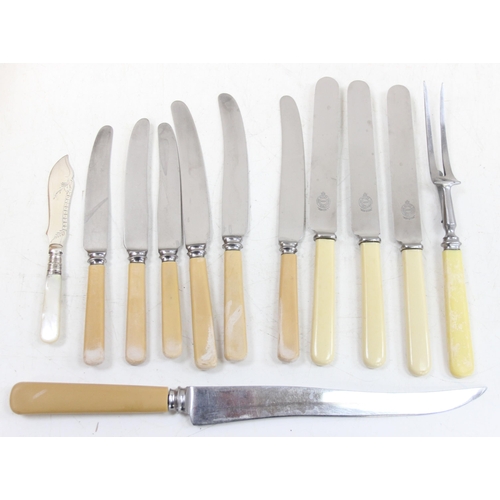 1063 - A large qty of assorted antique and later silver plated and other cutlery, approx 7.5kg gross