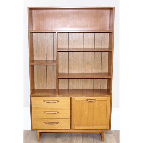 146 - Stateroom by Stonehill, a retro display cabinet or bookcase, approx 107cm wide x 31cm deep x 177cm t... 