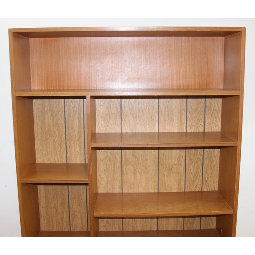 146 - Stateroom by Stonehill, a retro display cabinet or bookcase, approx 107cm wide x 31cm deep x 177cm t... 