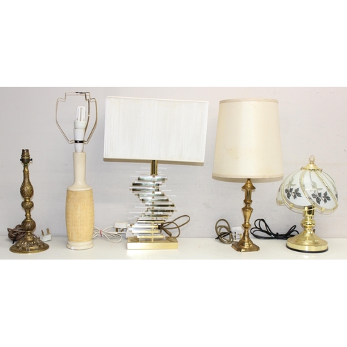 251 - Assorted vintage and later table lamps, tallest approx 56cm