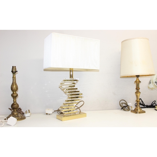 251 - Assorted vintage and later table lamps, tallest approx 56cm