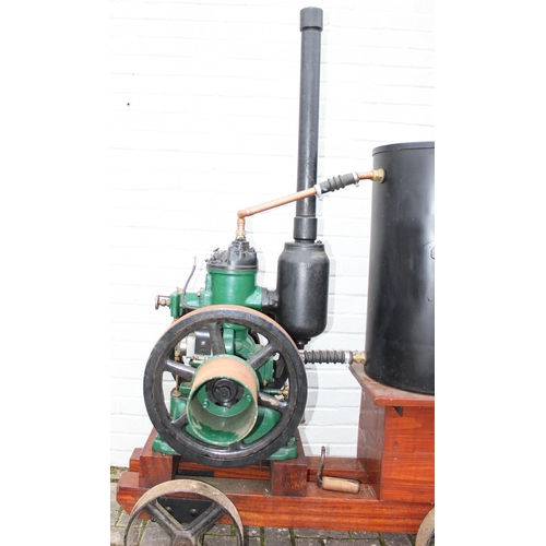 301 - A vintage Petter patent oil stationary engine with 3 HP motor, paperwork stating it was made in 1926... 