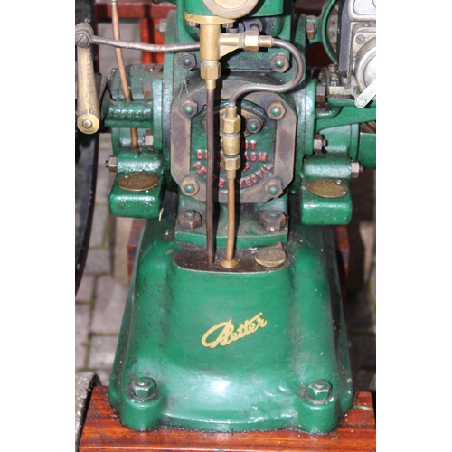 301 - A vintage Petter patent oil stationary engine with 3 HP motor, paperwork stating it was made in 1926... 