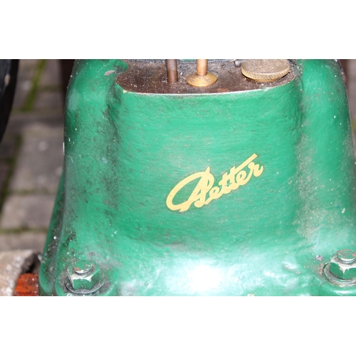 301 - A vintage Petter patent oil stationary engine with 3 HP motor, paperwork stating it was made in 1926... 