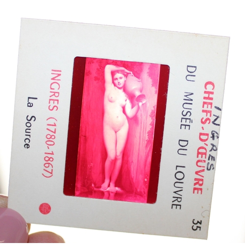 533 - Qty of vintage projector slides to include erotica