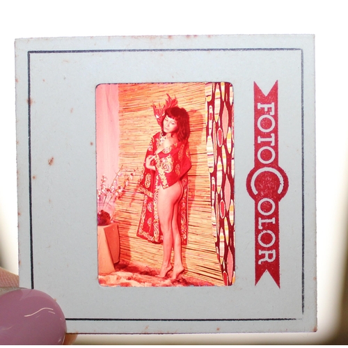 533 - Qty of vintage projector slides to include erotica