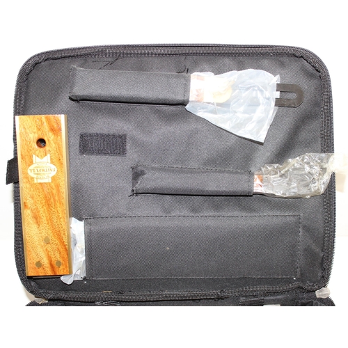 736 - Set of Faithful tools in canvas carry case, seemingly unused