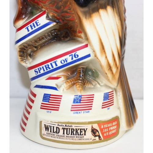 1446 - Mix of items to incl a limited edition Wild Turkey Bourbon ceramic decanter, 2 Spode Imari pattern c... 