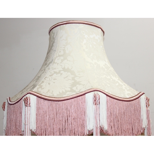 262 - Oriental style table lamp with shade, approx 72cm tall