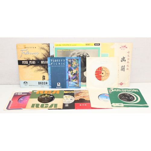 537 - Mix of vinyl records, to incl 7