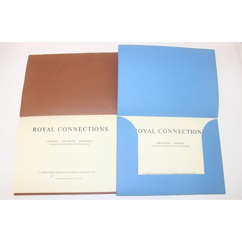 432 - Royal Collections - 2 limited edition folios containing prints relating to scenes from Chiswick, Bre... 