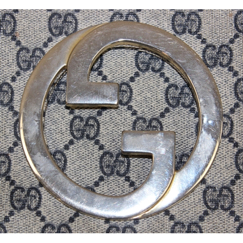 214 - Vintage (c.1970s) Gucci Blondie leather handbag with shoulder-strap in the classic GG logo design, w... 