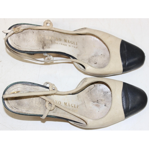 219 - 3 pairs of vintage designer ladies' shoes to incl Michel Perry of Italy (size EU 38.5), Bruno Magli ... 