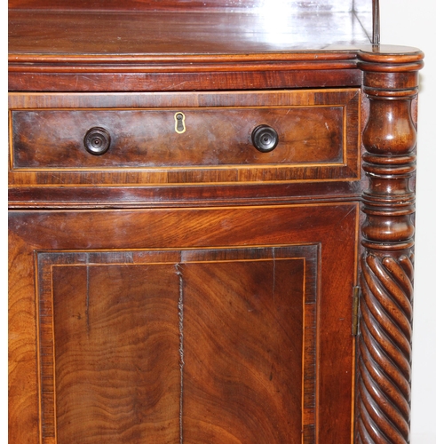 158 - A very unusual and exceptional quality Georgian or Regency period Mahogany sideboard or chiffonier w... 