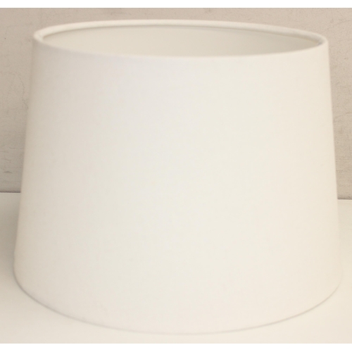 268 - 4 lamp shades to include a pair of pleated silk lamp shades, approx 42cm diameter x 25cm high