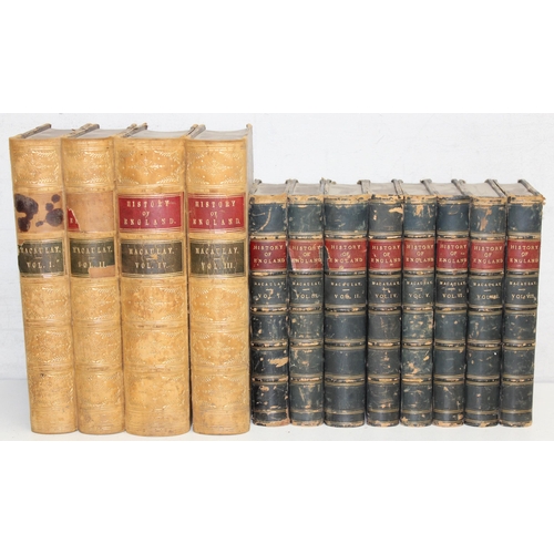 539 - 2 editions - The History of England from the Accession of James II by Lord Thomas Babington Macaulay... 