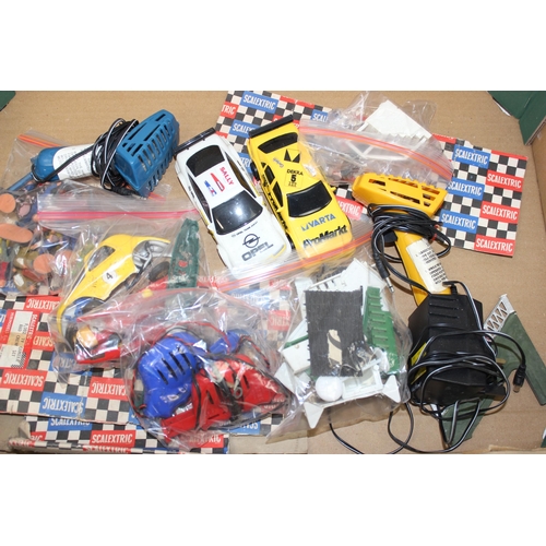 636 - Large qty of vintage Scalextric items to incl track, grand-stands, Grand Prix set in original box, s... 