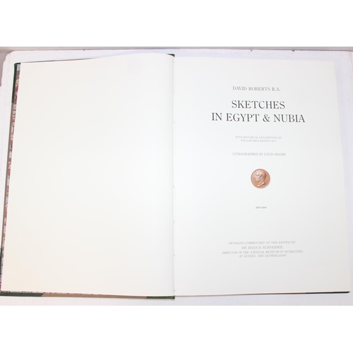 542 - David Roberts R.A, Sketches in Egypt & Nubia, limited edition, 675/1000, with commentary by Dr Hans ... 