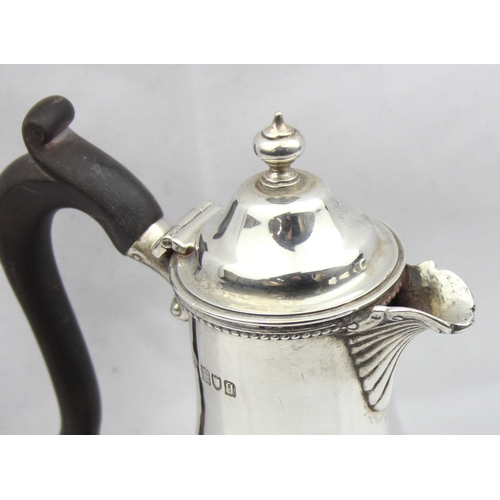 1086 - A Georgian style silver coffee pot of bulbous form, London 1911 by G Brace & Co Ltd, approx 19cm tal... 