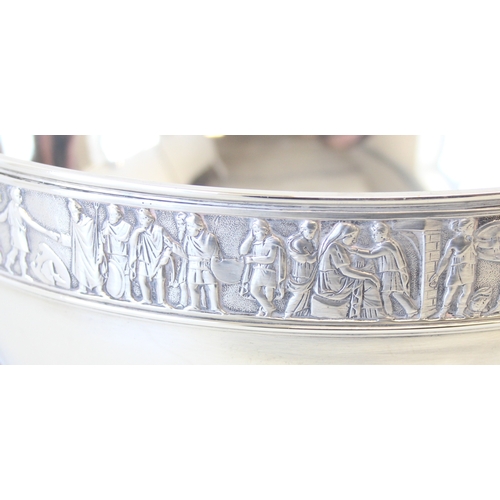 1009H - Elkington & Co - a highly impressive Elkington & Co silver pedestal punch bowl, marked for Birmingha... 